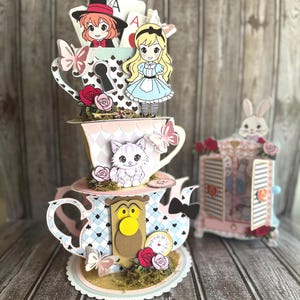 Alice in Wonderland Teacup Centerpiece: Birthday Party Decor - Etsy
