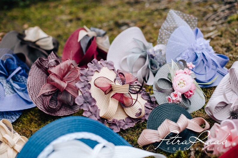 R14 hair accessories hair comb flowers flowers Hortensia Oktoberfest bridal wedding hairstyles wedding hairdress headpieces fascinator wreath