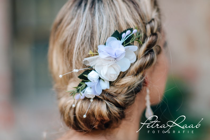 R14 hair accessories hair comb flowers flowers Hortensia Oktoberfest bridal wedding hairstyles wedding hairdress headpieces fascinator wreath