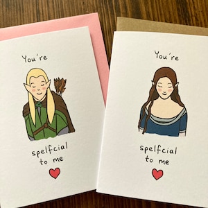Sei speciale per me, Biglietto d'auguri, Elfo, Legolas, Arwen, Per lui, Adorabile, LOTR, Padre, Hobbit, Fidanzato, Marito, Il Signore degli Anelli