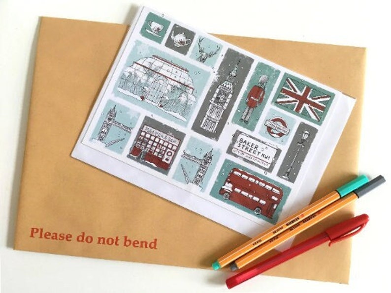London Greeting Cards A5 Kew Gardens Snow UK United Etsy