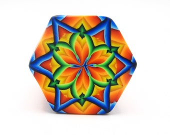 Polymer Clay Kaleidoscope Cane, Polymer Clay Cane