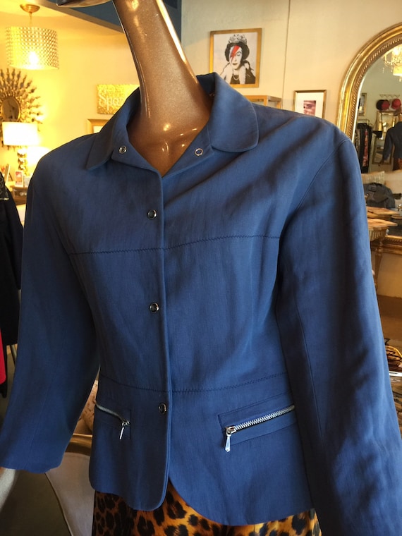 Jean Paul Gaultier blue jacket