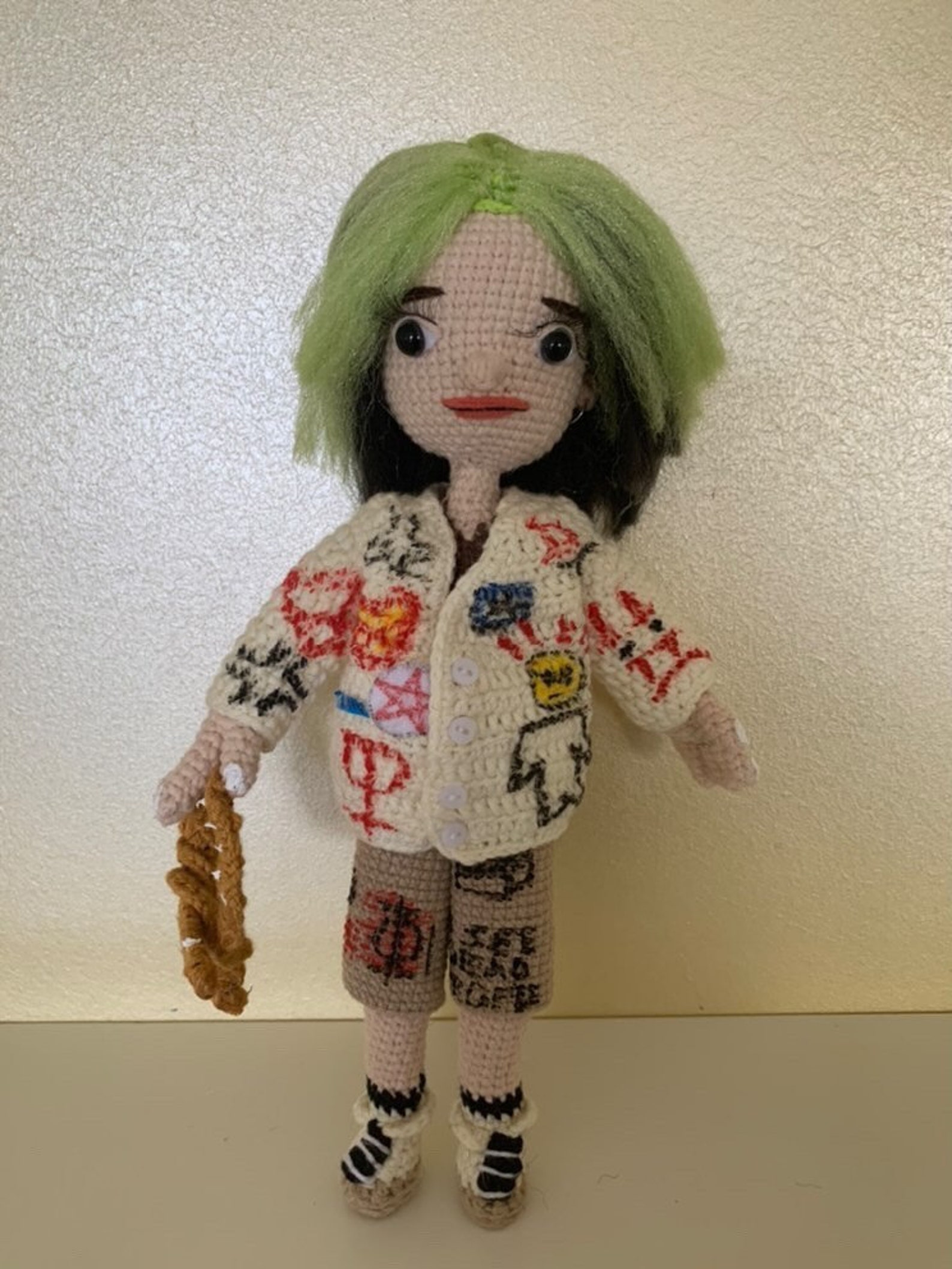 Billie Eilish Amigurumi Crochet Doll 7.5 Handmade Etsy