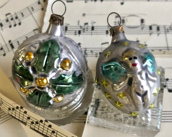 1940s german antique christmas ornaments feather tree ornament glass angel holly bulb - Antique Christmas Decorations 1940s german antique christmas ornaments feather tree ornament glass angel holly bulb - Antique Christmas Decorations