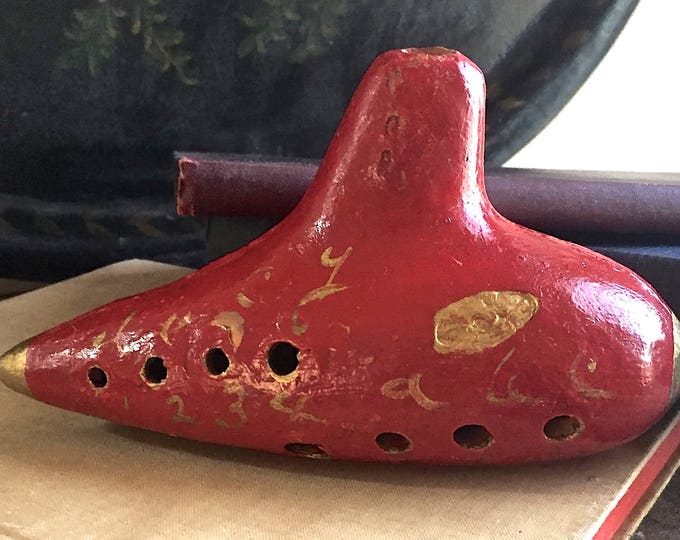 Antique Clay Ocarina Musical Instrument, Sweet Potato Clay Flute Etsy