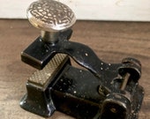 Antique Bank Check Embosser, Cast Iron Desk Stamper, The Lever Victorian Office Machine