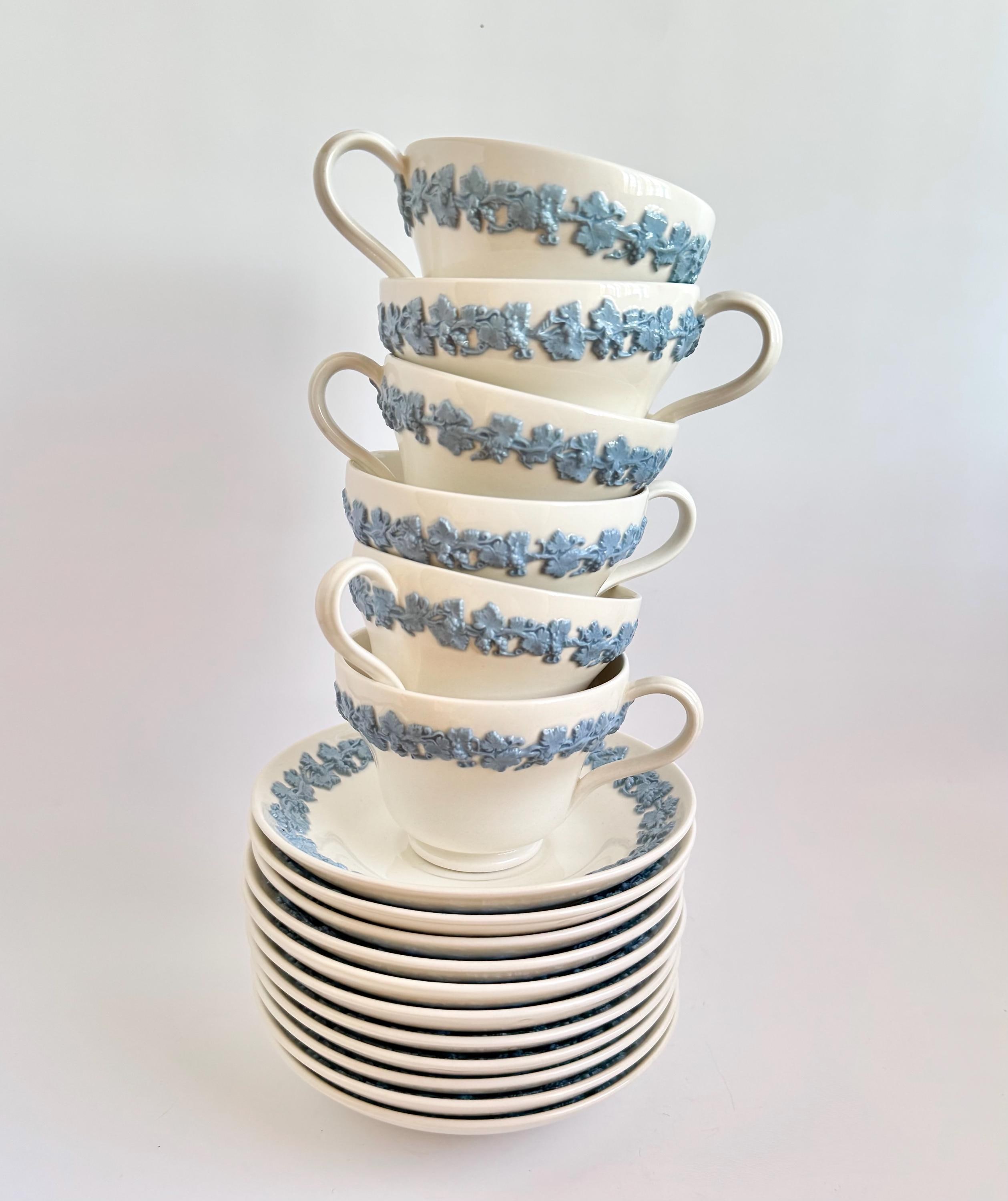 Vintage Blue Wedgwood Queensware - Etsy