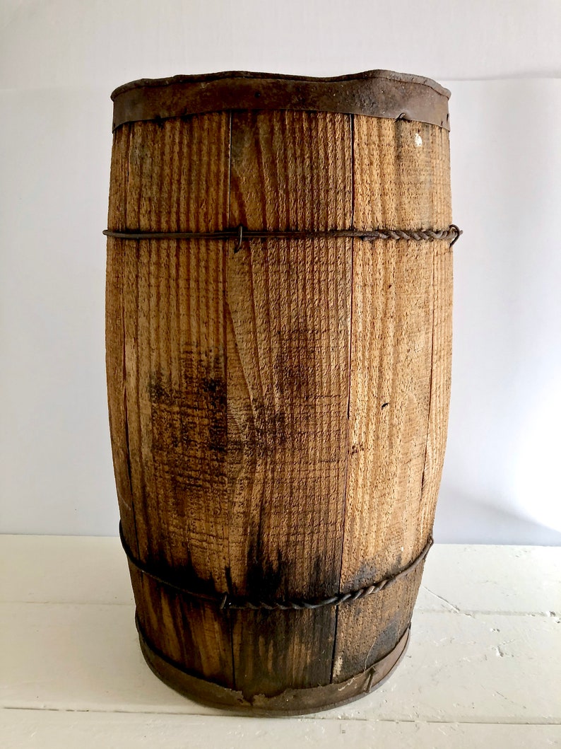 18 Wood Nail Keg Continental Steel Corp Indiana Small Etsy