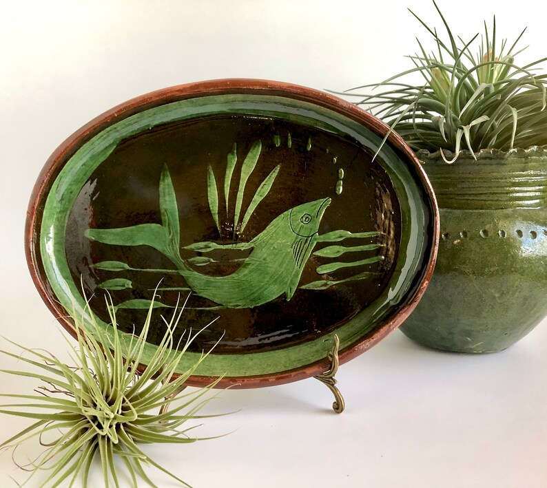 RedWare Mexico Folk Art Swan Mexican Pottery Patamban Michoacan