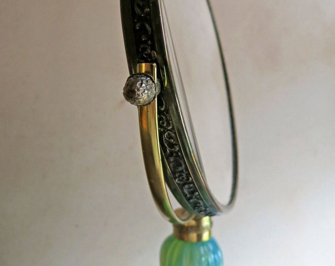 Glass Pedestal Vanity Mirror Ribbed Glass Stand Vanity Etsy