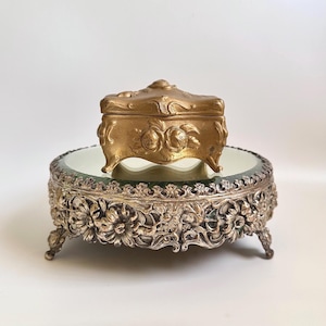Lined Jewelry Casket by N.B. Rogers Silver Plate Co Danbury Conn