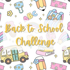 Mini Savings Challenge- Back to School Savings Challenge-Printable