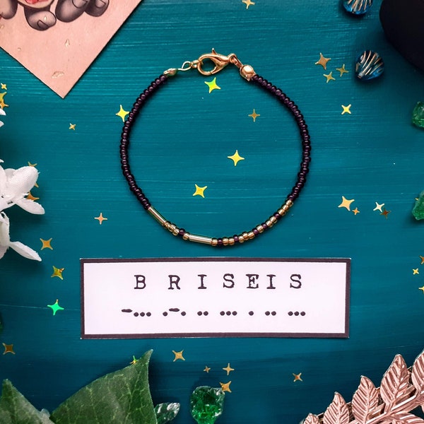 Briseis Morse Code Armband - Silber / Gold