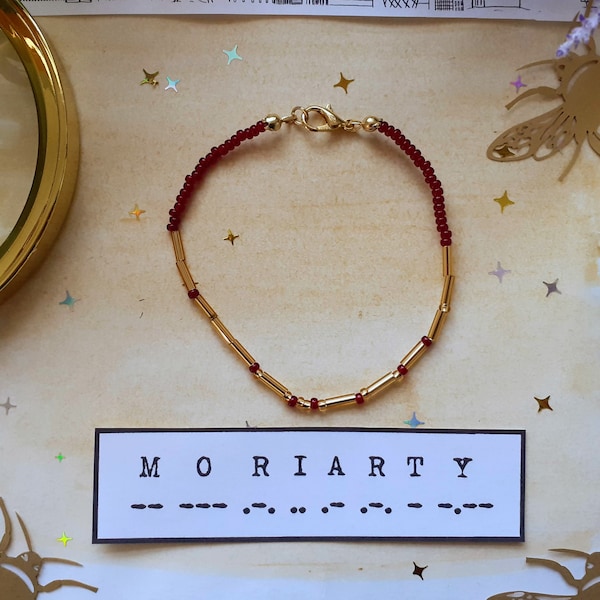 Moriarty Morse Code Bracelet - Silver / Gold