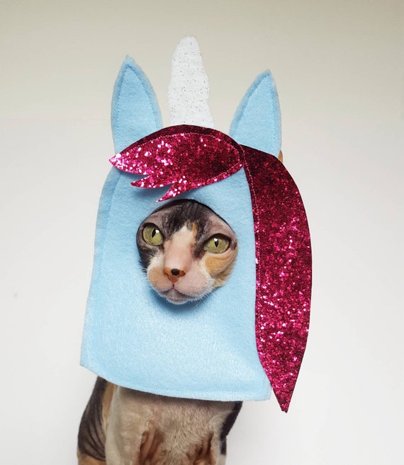 Unicorn costume for cats small dogs and pets with sparkly Etsy