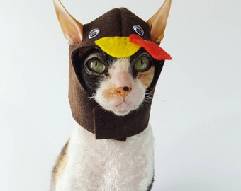 Gorro Gobble Turkey para gatos perros pequeños y mascotas