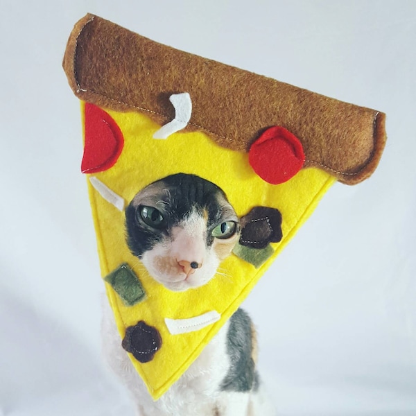 Supreme Pizza Hat for cats and small dogs