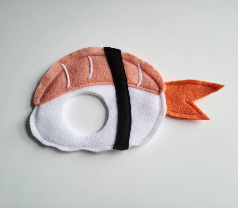 Sushi Sashimi Japanese Cuisine pet costume in soft lightweight felt for cats small dogs rabbits image 2