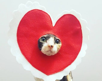 Disfraz de mascota de San Valentín para gatos, perros y mascotas de todos los tamaños.