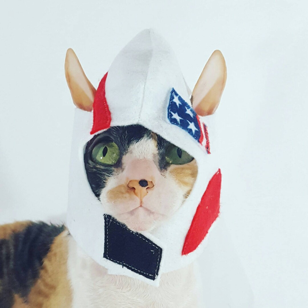 Astronaut Rocketship Pet Hat Costume for Cats Small Dogs and Small Pets