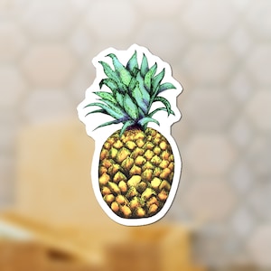 Pineapple Sticker, Symbolizes Friendship Hospitality Warmth