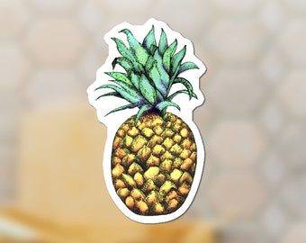 Pineapple Sticker, Symbolizes Friendship Hospitality Warmth