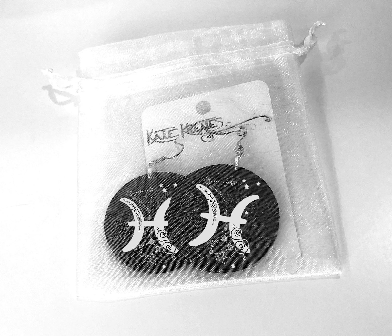 Pisces Jewelry Set Pisces Necklace Pisces Earrings Original Etsy