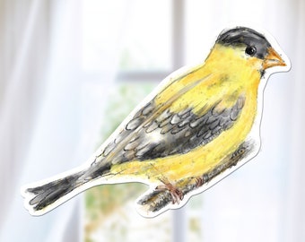 Eastern Goldfinch Sticker, State Bird, Nature Sticker