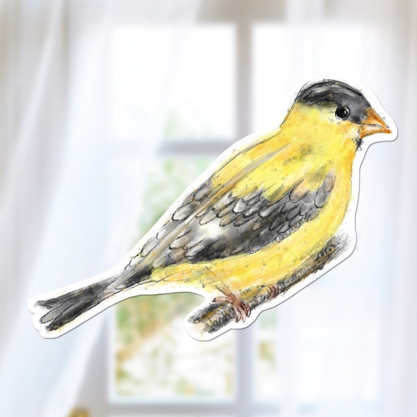 Eastern Goldfinch Sticker, State Bird, Nature Sticker