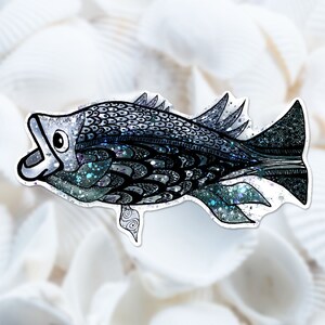Large Mouth Bass Sticker,  Florida&#39;s State Fish Decal