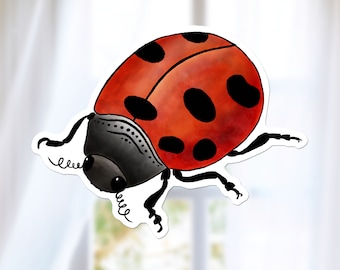 Ladybug Sticker, New York State Insect Sticker, Travel Decal