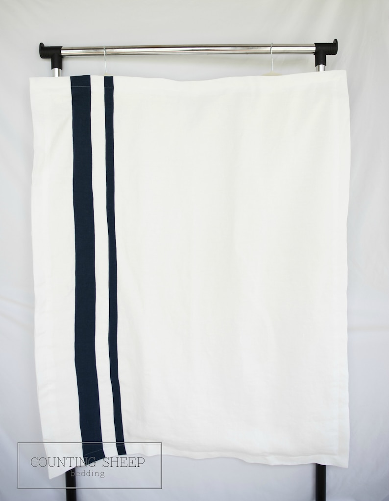 Gender Neutral Linen Baby Bedding-Crib Set and Nursery Decor-Payton Linen Crib Quilt and Baby Blanket