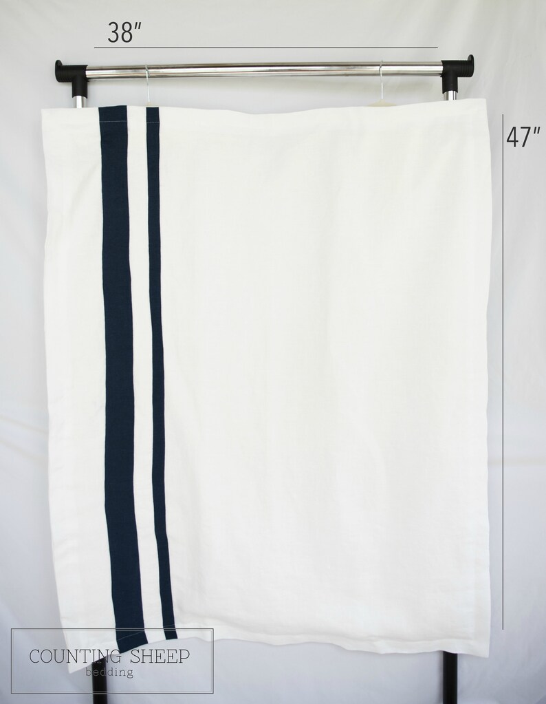 Gender Neutral Linen Baby Bedding-Crib Set and Nursery Decor-Payton Linen Crib Quilt and Baby Blanket