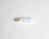 Mango + Rosewater Lip Balm, beeswax moisturizing lip repair, exotic rose fruit lip balm 0.15 oz tube