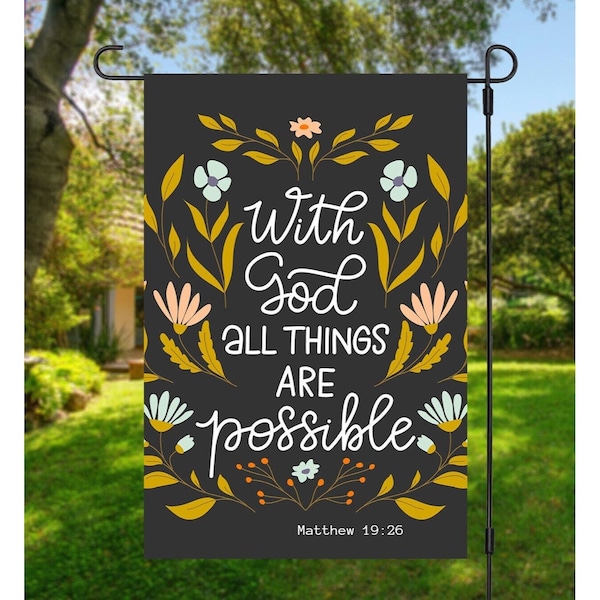 Garden Flags With Bible Verse Etsy