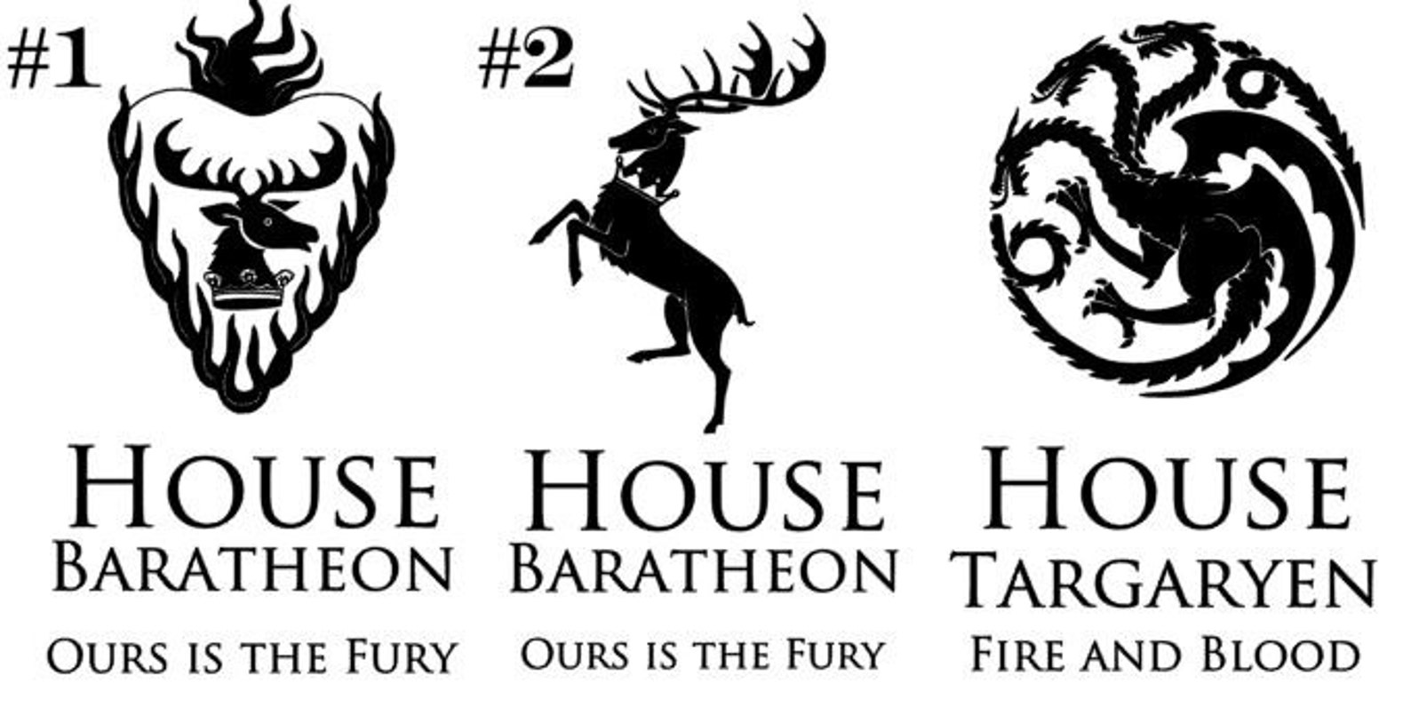 Game of Thrones House Targaryen Pint Glass Sigil and Motto Etsy