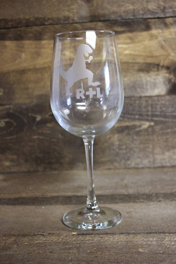 Kitchen & Dining Barware custom dinosaur wine glass Custom Winosaur