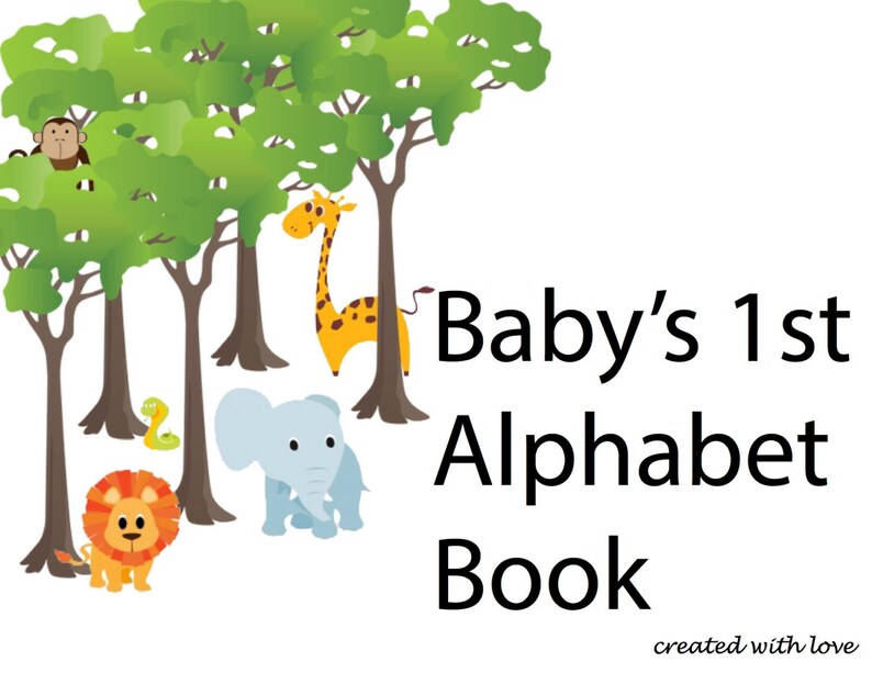 Baby s 1st Alphabet Book Etsy