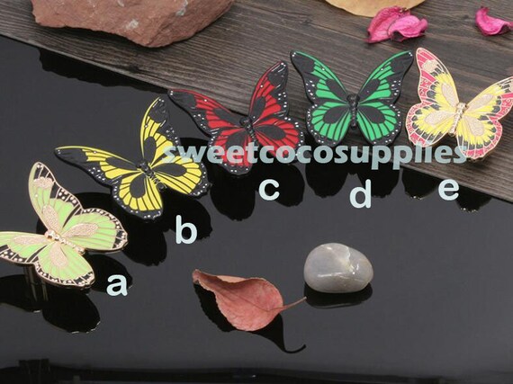 Butterfly Knobs Pulls Dresser Drawer Knobs Kitchen Cabinet Etsy