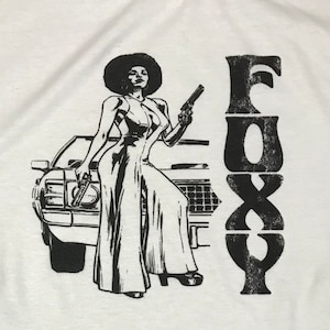 FOXY retro cult movies white t-shirt any size