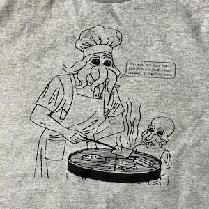 Camiseta deportiva gris talla grande de Cooking Humans