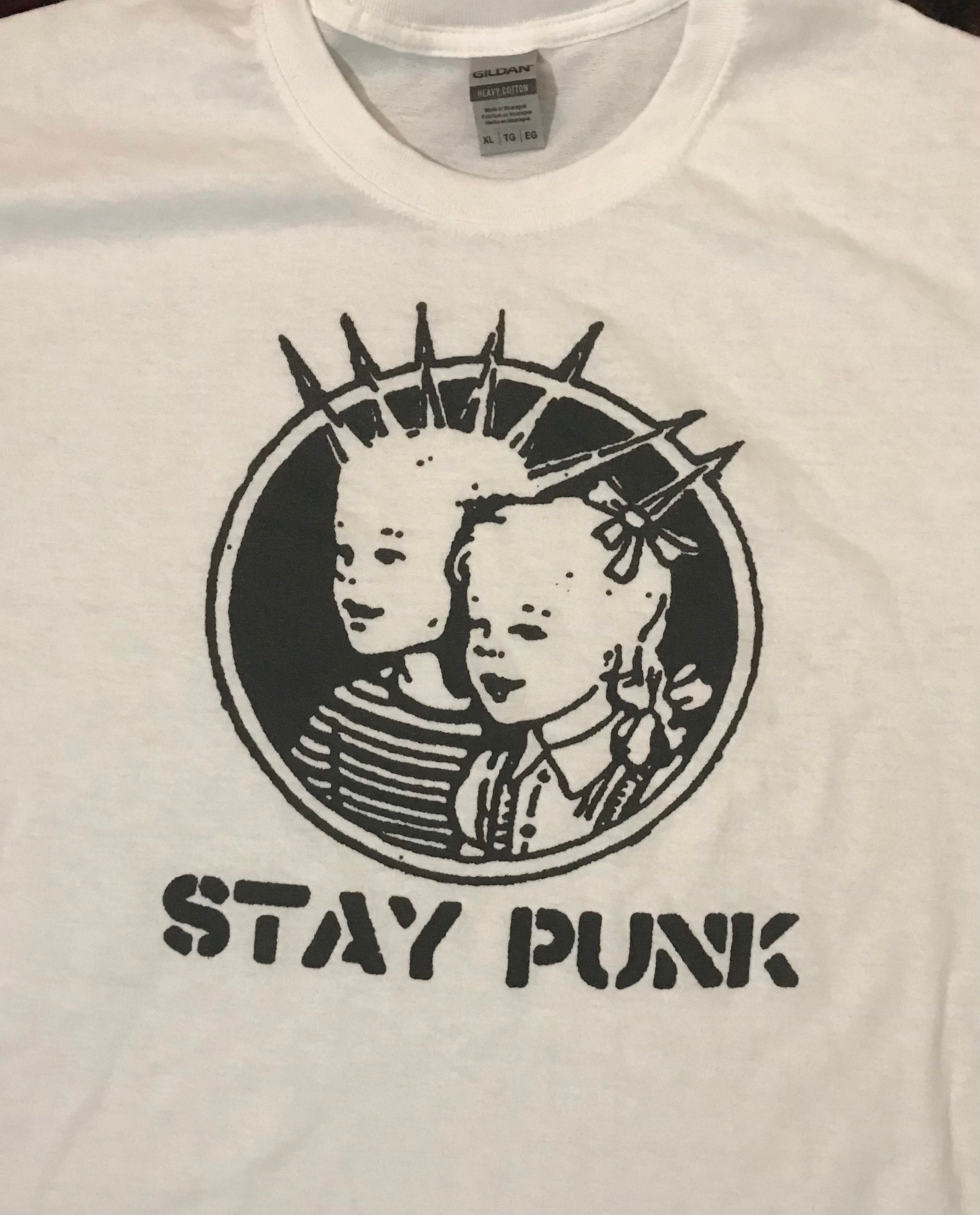 XSサイズ Tシャツ】STAY PUNK パンク 70s LP CD レコード 幼き