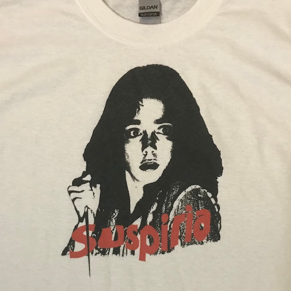 Suspiria horror retro white t-shirt any size