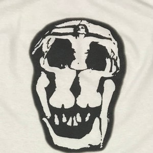 Dali Skull surrealism art white t-shirt any size