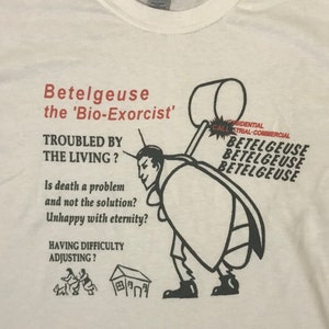 Betelgeuse horror funny retro 80s white t-shirt any size