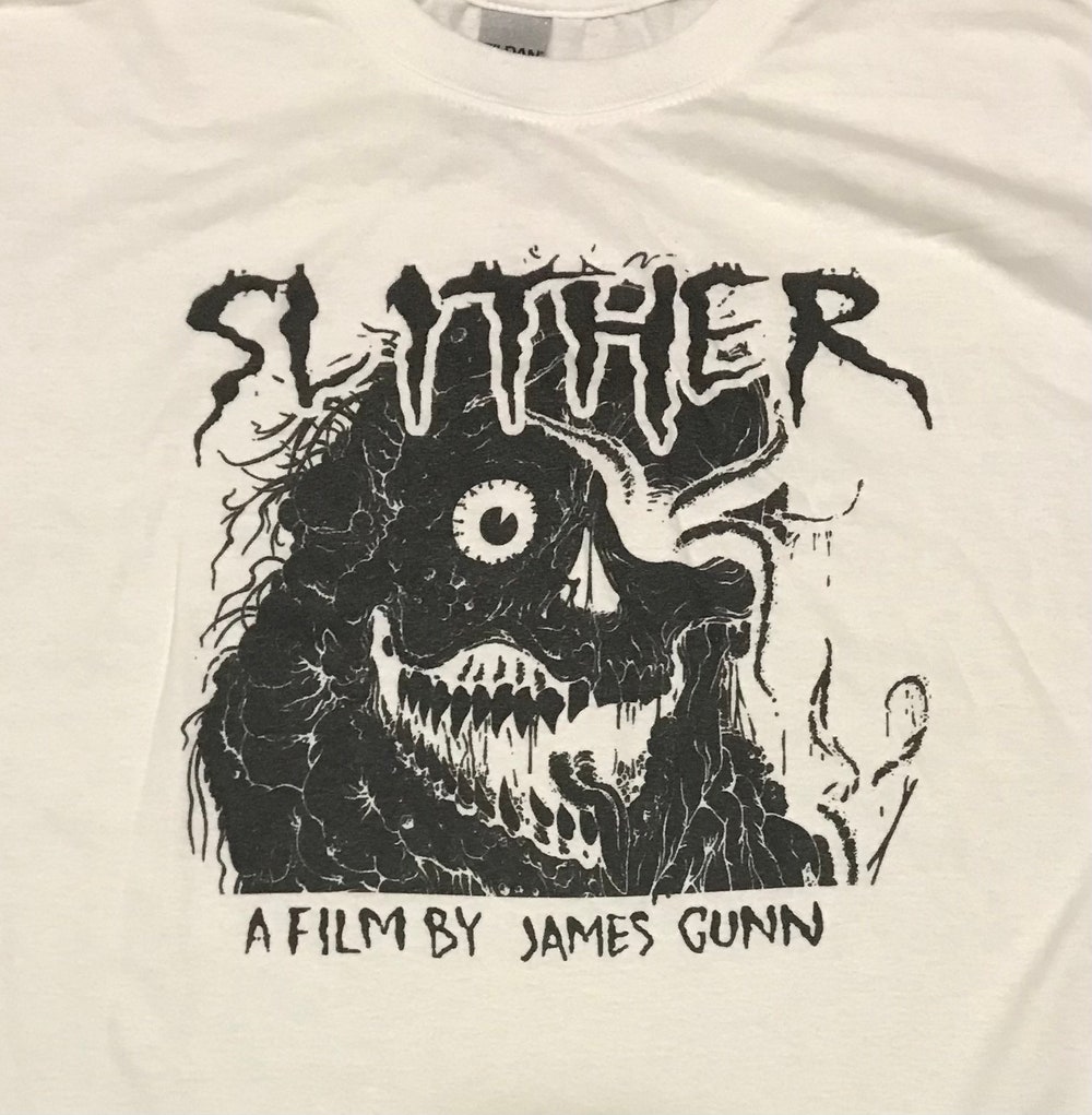 Slither Horror Cult Movies White T-Shirt Any Size Design By Eglobaltime