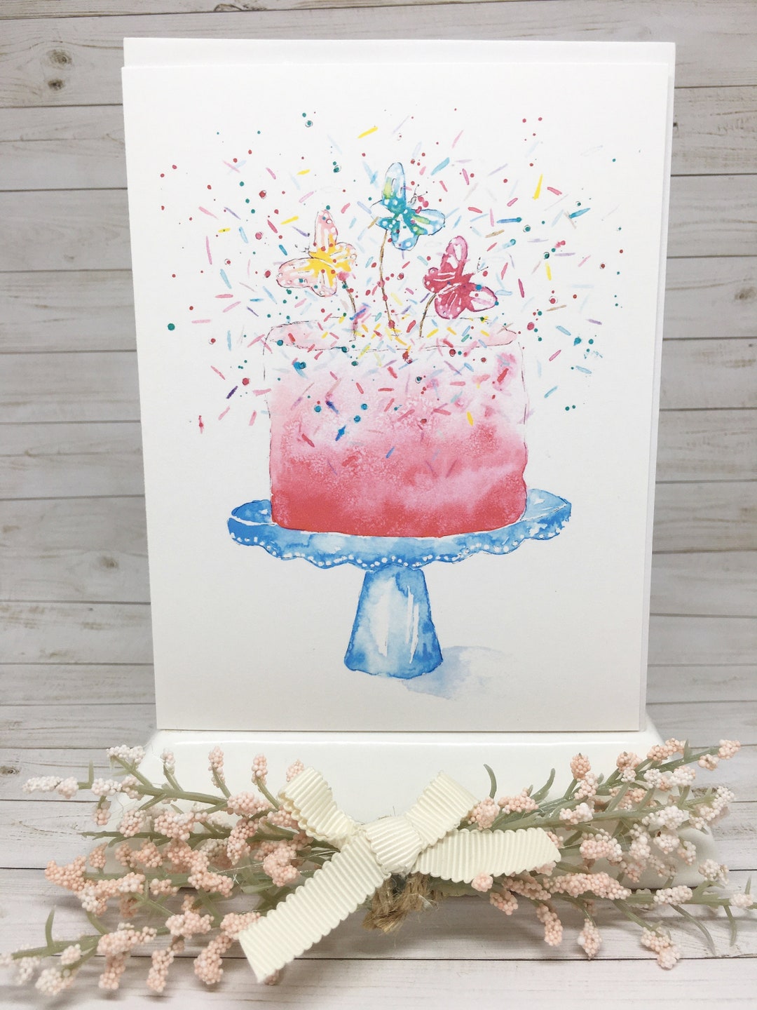 Watercolour Illustration Note Card Print With Matching Gift Etsy