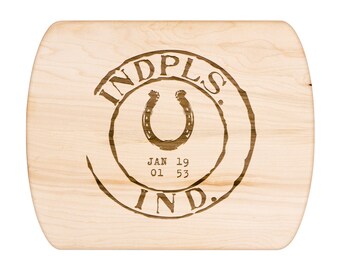 Indianapolis Colts Vintage Stamp Cutting, Charcuterie and Cheese Board