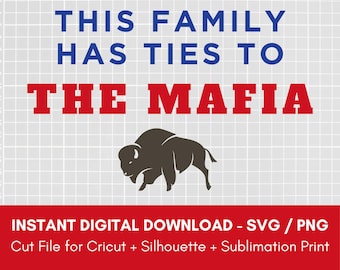 Buffalo Bills Mafia SVG: Football Fan Cut File (Digital Download)